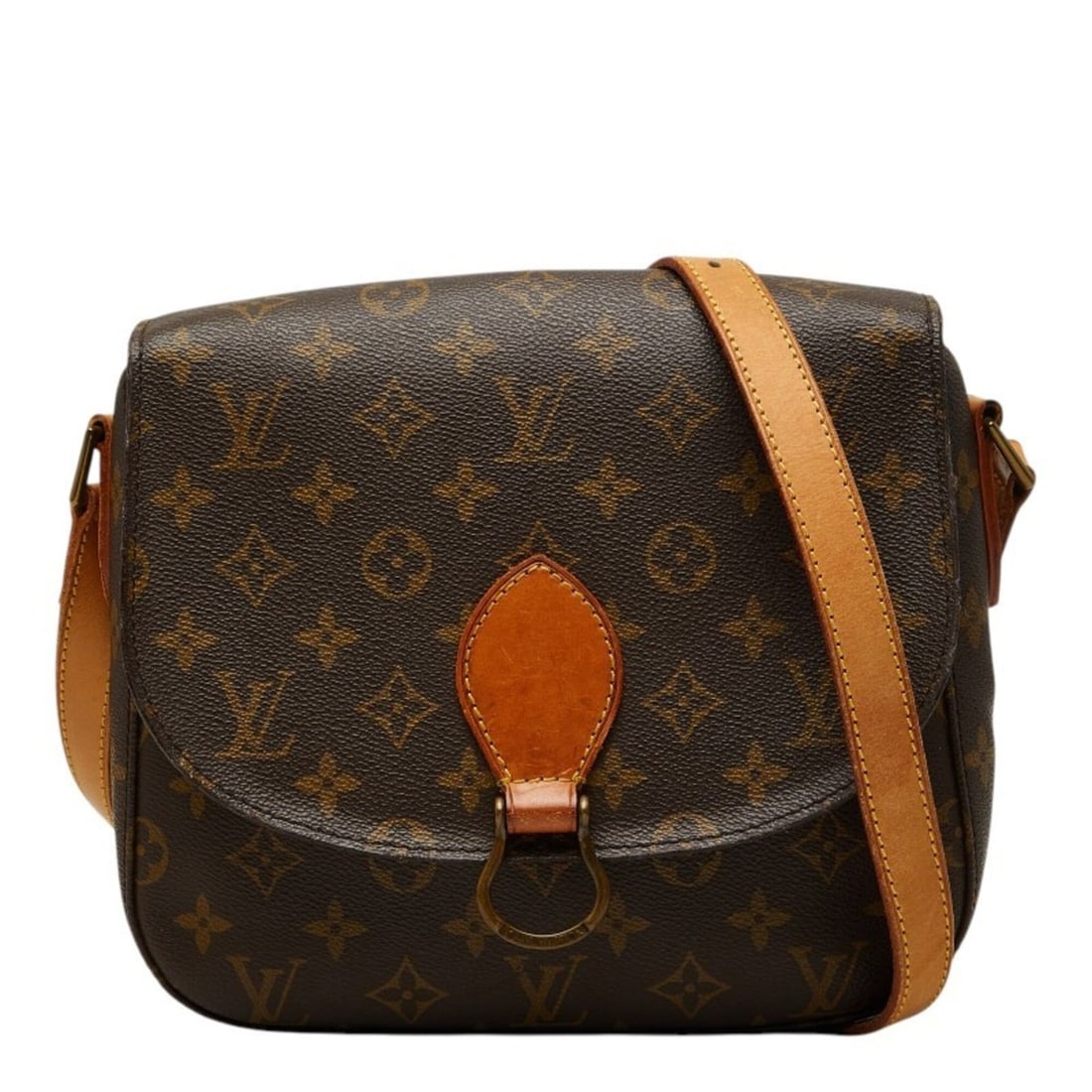 Louis Vuitton Monogram Saint Cloud GM Crossbody Shoulder Bag M51242 Brown Leather Women's LOUIS (1 of 12)