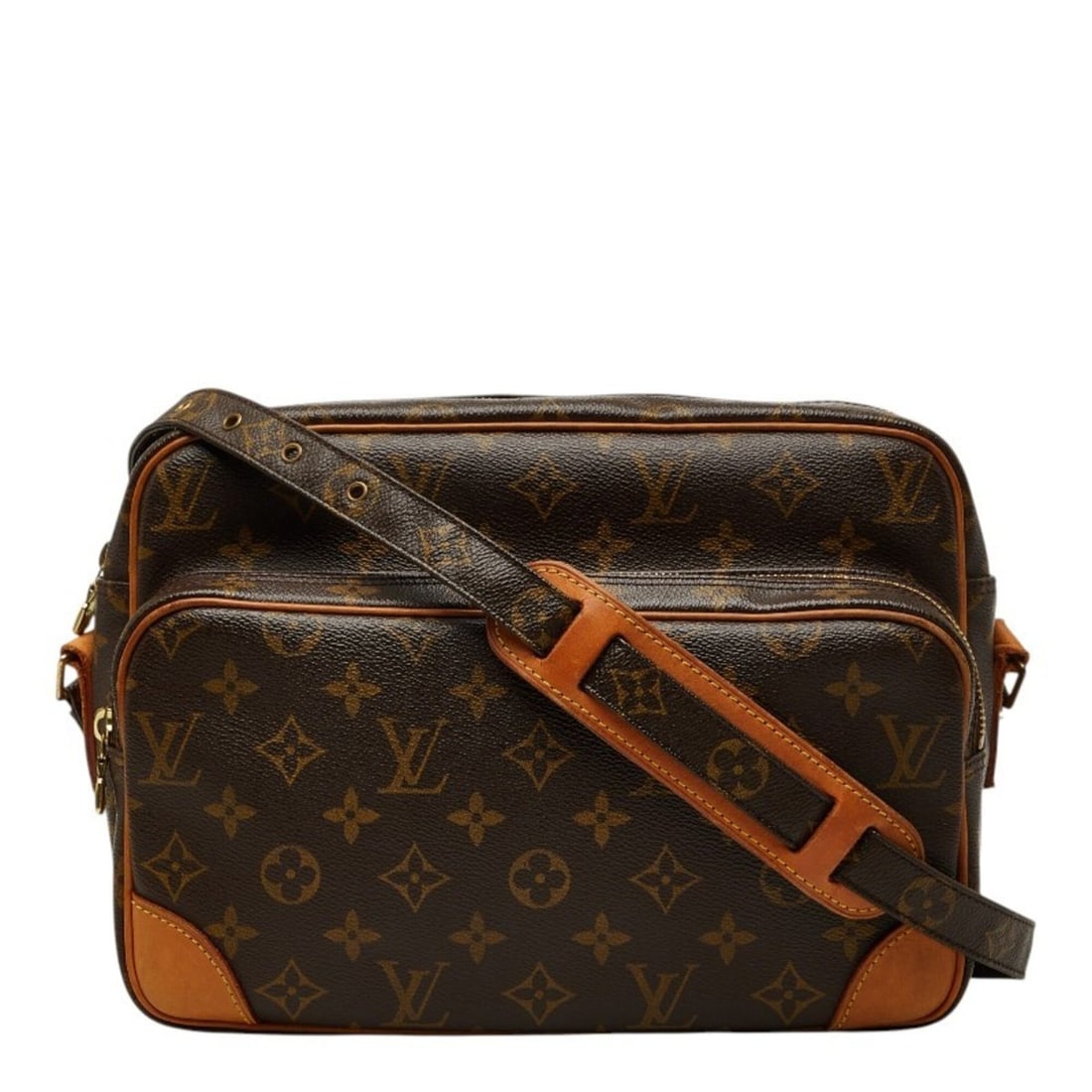 Louis Vuitton Monogram Nile Crossbody Shoulder Bag M45244 Brown Leather Women's LOUIS VUITTON: --- Catalog ---Category: SizeSize (HxWxD): 20.5cm x 28cm x 11.5cm / 8.07'' x 11.02'' x 4.52''Category: DesignType: Shoulder bagColor: BrownGender: WomenMaterial: PVC , Leather Category: GeneralBrand: 