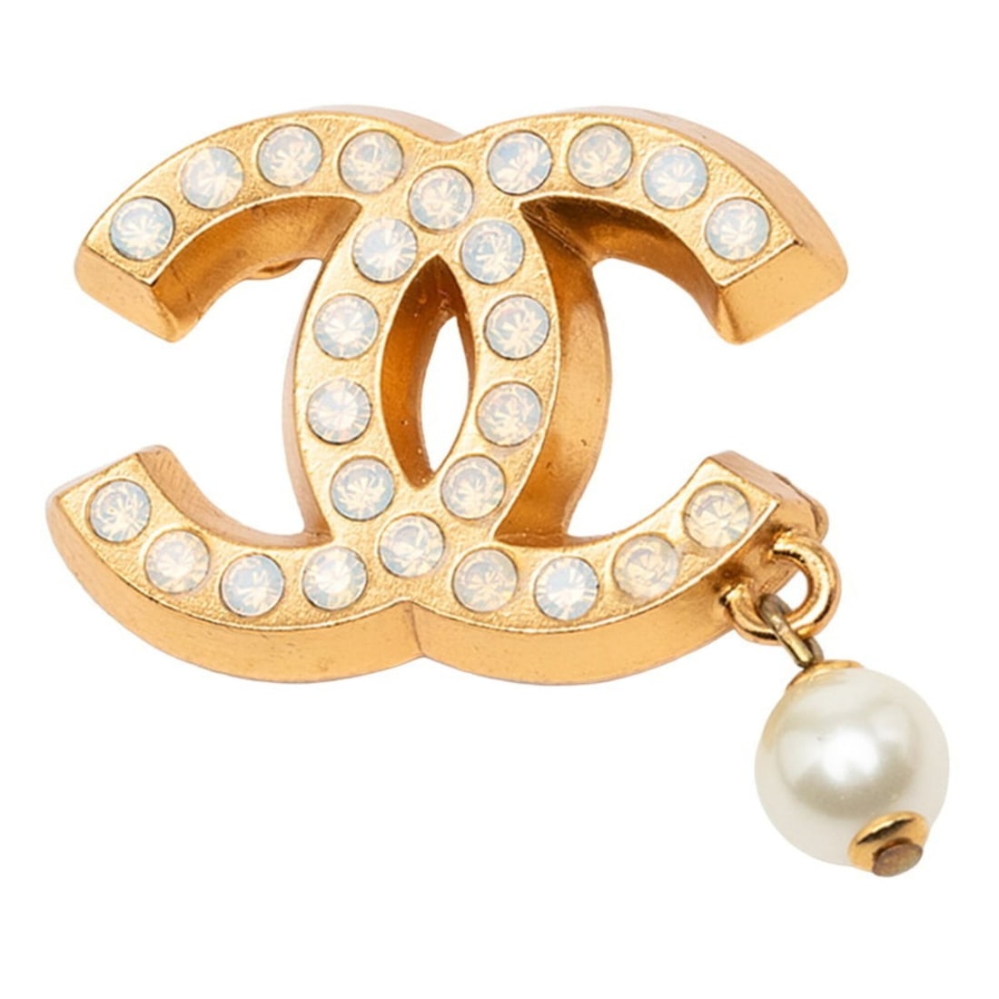 Chanel Coco Mark Brooch 02P Gold Plated Rhinestone Faux Pearl Women's CHANEL: --- Catalog ---Category: SizeSize (HxWxD): 31.4cm x 33.8cm / 12.36'' x 13.3''Category: DesignType: BroochGender: WomenMaterial: Artificial pearl, Gold plating, RhinestoneCategory: GeneralBrand: Chanel