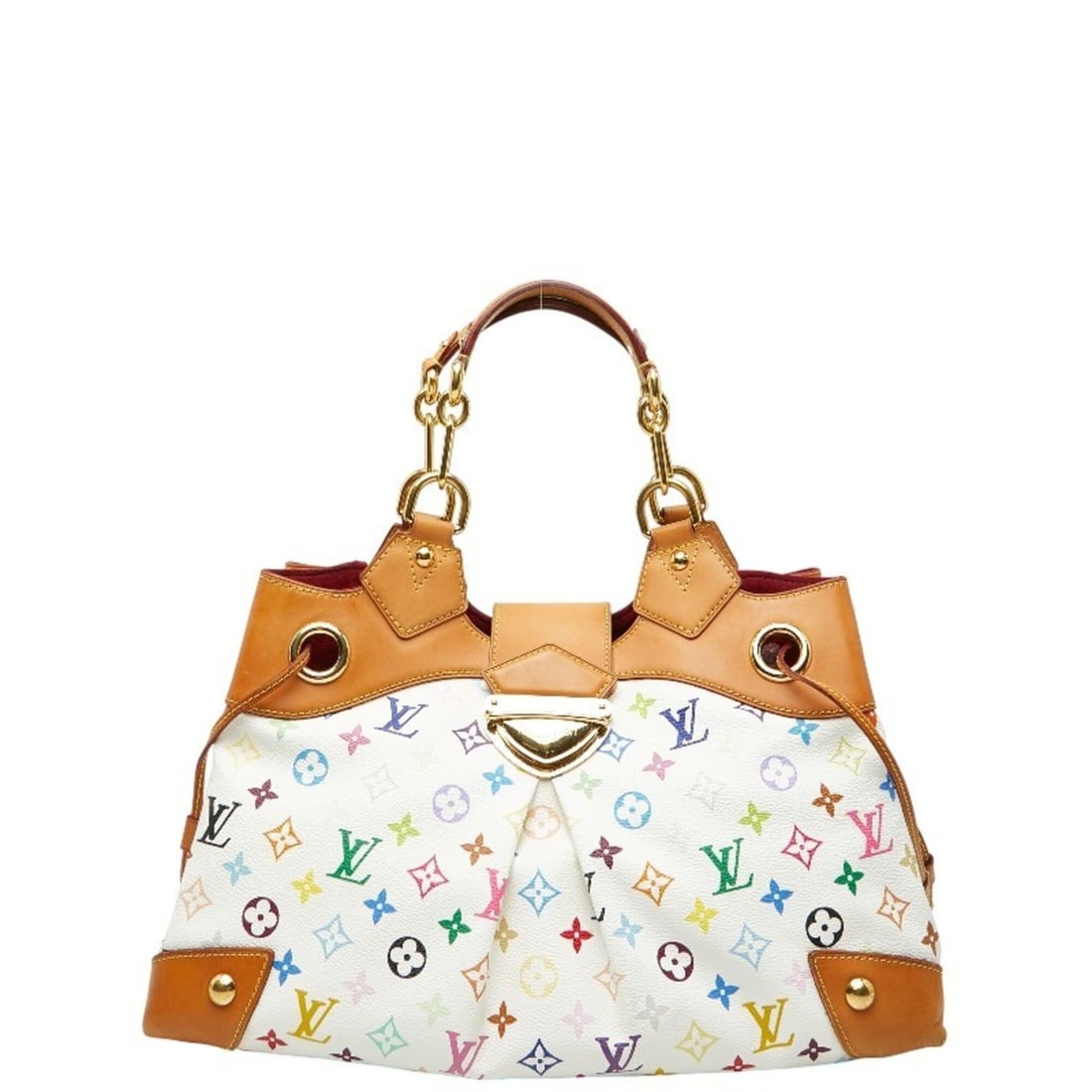 Louis Vuitton Monogram Multicolor Ursula Handbag M40123 Blanc White Leather Women's LOUIS VUITTON: --- Catalog ---Category: SizeSize (HxWxD): 24cm x 42cm x 17cm / 9.44'' x 16.53'' x 6.69''Category: DesignType: HandbagColor: Blanc, WhiteGender: WomenMaterial: PVC , Leather Category: GeneralBrand: Lo