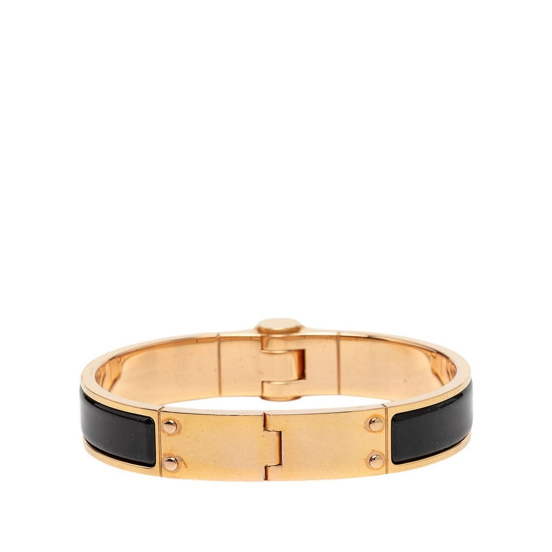 Hermes Chanier Bracelet Bangle Pink Gold Black Plated Enamel Women's HERMES: --- Catalog ---Category: SizeLength: 18cm / 7.08''Category: DesignType: Charm braceletColor: Black, Gold, PinkGender: WomenMaterial: Enamel, Gold platingCategory: GeneralBrand: Hermes--- Item List ---