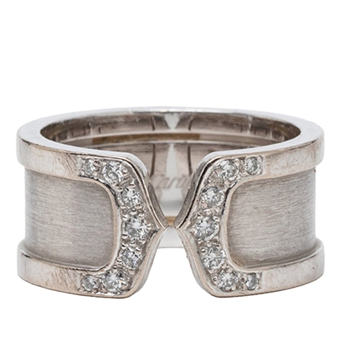 Cartier C2 Ring, Size #55, 18KWG White Gold 750, Women's CARTIER: --- Catalog ---Category: SizeJP Size: 14US Size: 7Category: DesignType: Band ringGender: WomenMaterial: White gold (18K)Category: GeneralBrand: Cartier--- Item List ---Section: ConditionRanking: Rank 
