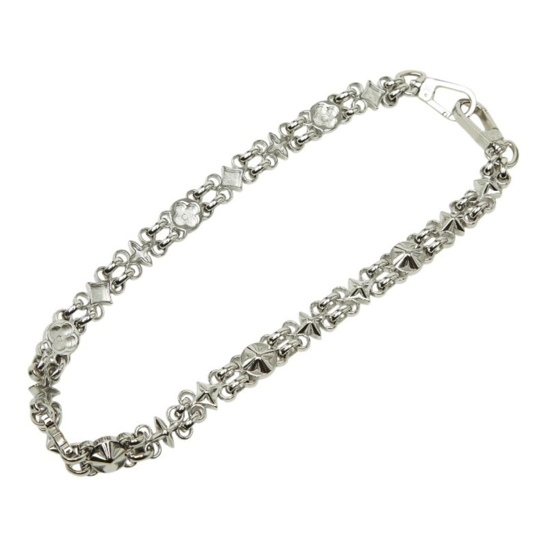 Louis Vuitton Shoulder Strap Wallet Chain Silver Metal Women's LOUIS VUITTON: --- Catalog ---Category: SizeSize (HxWxD): 59cm x 1.5cm / 23.22'' x 0.59''Category: DesignType: StrapColor: SilverGender: WomenMaterial: MetalCategory: GeneralBrand: Louis Vuitton--- Item List ---Sect