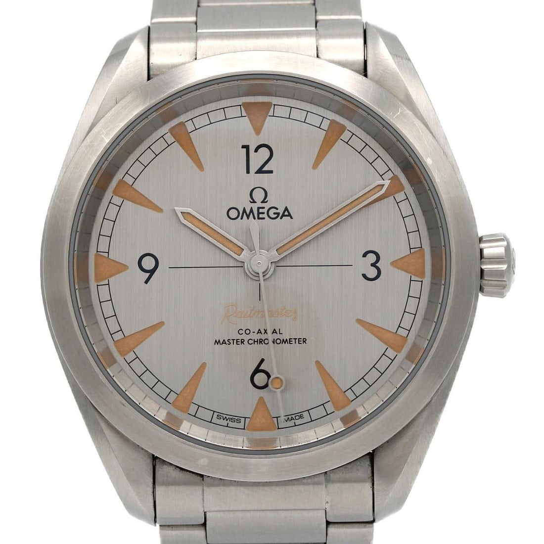 Omega Railmaster 220.10.40.20.06.001 Stainless Steel Automatic Watch: --- Catalog ---Category: SizeWrist Size: 19cm / 7.48''Case Diameter: 40mm / 1.57''Category: DesignType: WristwatchGender: MenColor (Dial): GrayMaterial (Band): Stainless steelMaterial (Case):