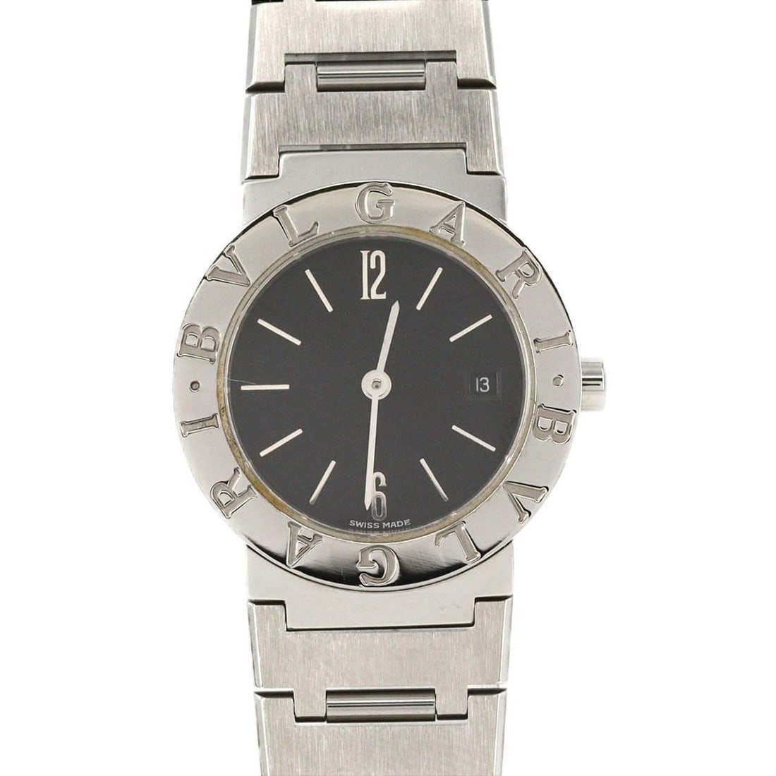 Bulgari BB26SS BB26SSD SS Quartz Watch: --- Catalog ---Category: SizeWrist Size: 16.5cm / 6.49''Case Diameter: 26mm / 1.02''Category: DesignType: WristwatchGender: WomenColor (Dial): BlackMaterial (Band): Stainless steelMaterial (Case):