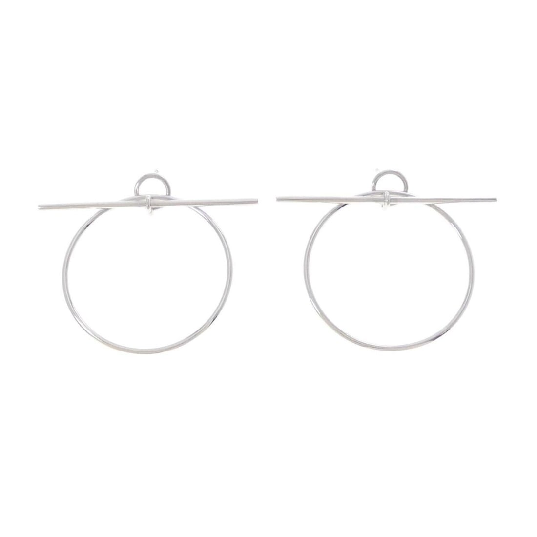 Hermes Echappet Earrings: --- Catalog ---Category: SizeSize (HxWxD): 50.30mm x 58.00mm / 1.98'' x 2.28''Category: DesignType: Stud earringsGender: WomenMaterial: Silver 925Category: GeneralBrand: Hermes--- Item List ---Section