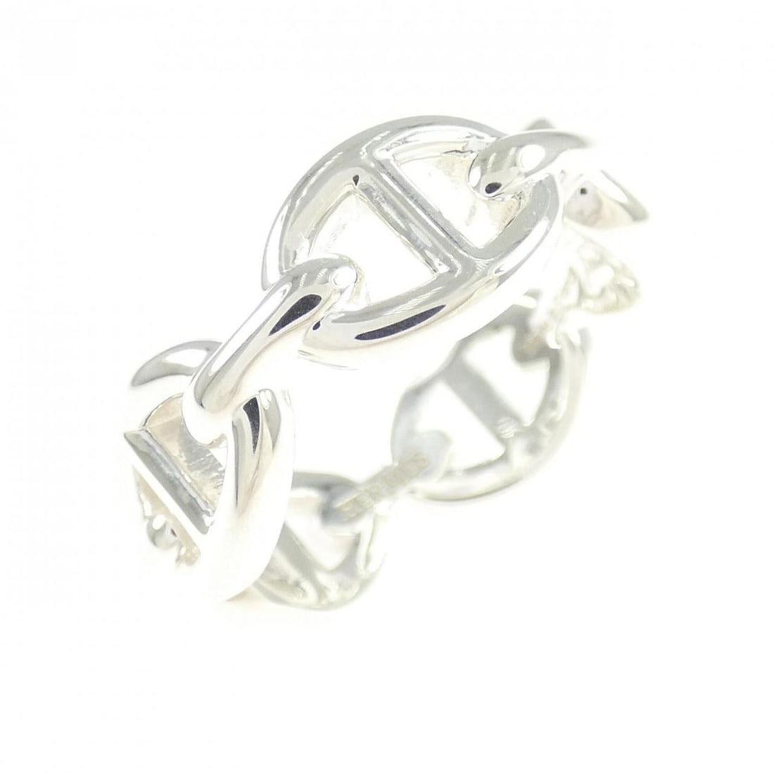 Hermes Hermès Chaine d'Ancre Enchainée Ring: --- Catalog ---Category: SizeJP Size: 11US Size: 6Category: DesignColor: SilverGender: WomenMaterial: Silver 925Category: GeneralMPN: H109507BBrand: Hermes--- Item List ---Section: ConditionRanking: R