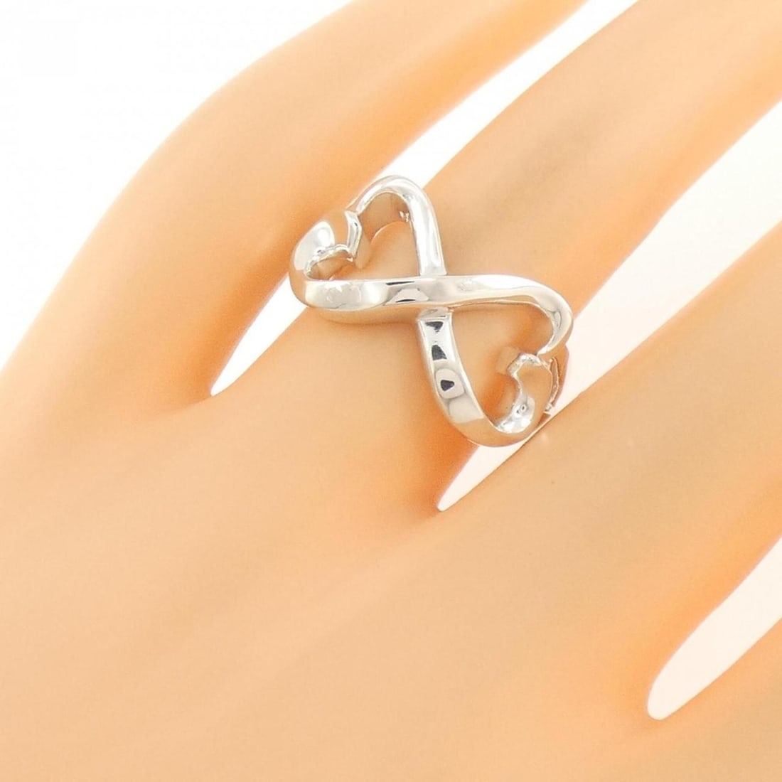 Tiffany Double Loving Heart Ring - 5