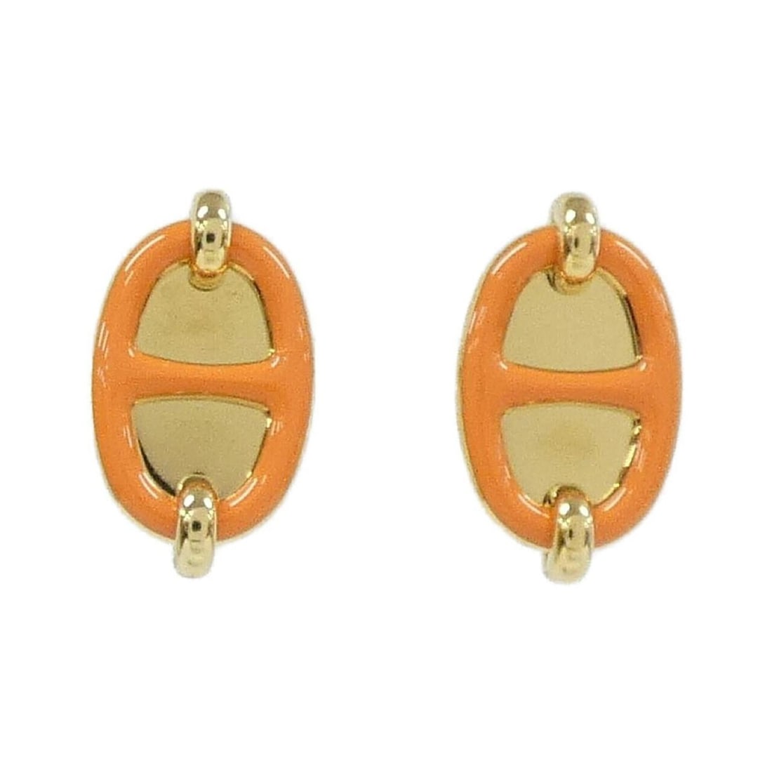 Hermes Mini Maillon 10052FE Earrings: --- Catalog ---Category: SizeStone Size (HxW): 13.00mm x 22.00mm / 0.51'' x 0.87''Category: DesignColor: OrangeGender: WomenMaterial: PalladiumCategory: GeneralMPN: 10052FEBrand: Hermes--- Item List