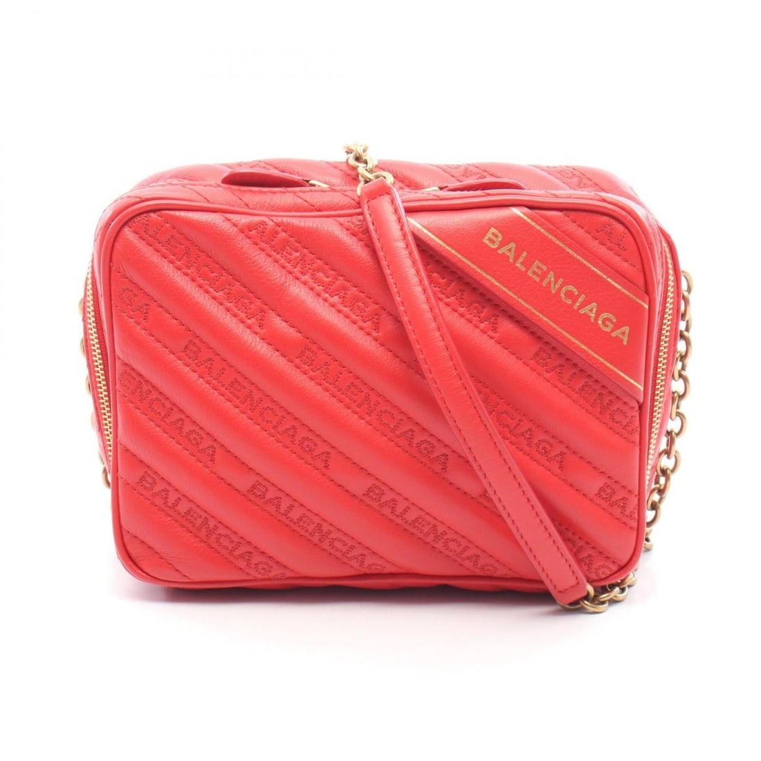 Balenciaga Blanket Reporter XS Shoulder Bag/Handbag, Leather, Women's, Red (502026): --- Catalog ---Category: SizeSize (HxWxD): 13.5cm x 18.5cm x 6cm / 5.31'' x 7.28'' x 2.36''Category: DesignType: Handbag, Shoulder bagColor: Red colorGender: WomenMaterial: Leather Category: GeneralMP