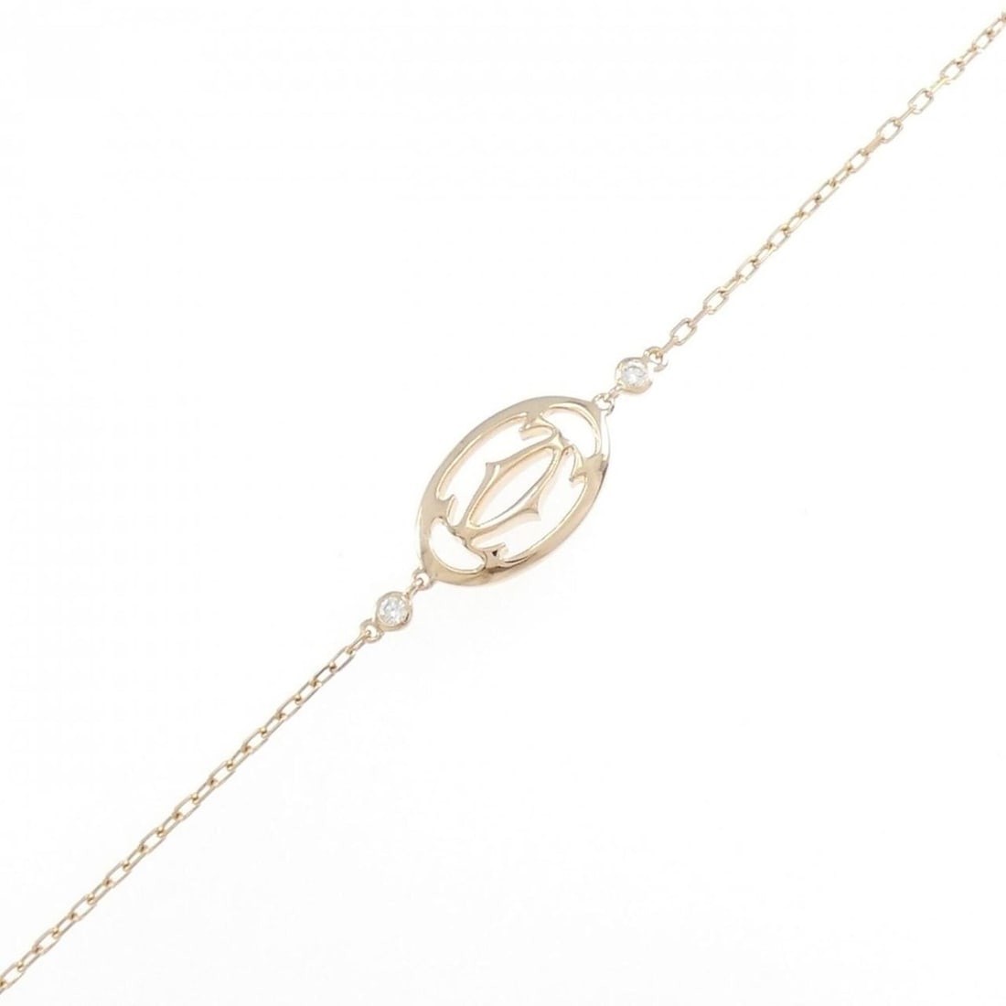 Cartier Logo Double C Bracelet: --- Catalog ---Category: SizeLength: 16cm - 18.5cm / 6.29'' - 7.28''Category: DesignType: Charm braceletStone: DiamondGender: WomenMaterial: Pink gold (18K)Category: GeneralMPN: B6038000Brand: