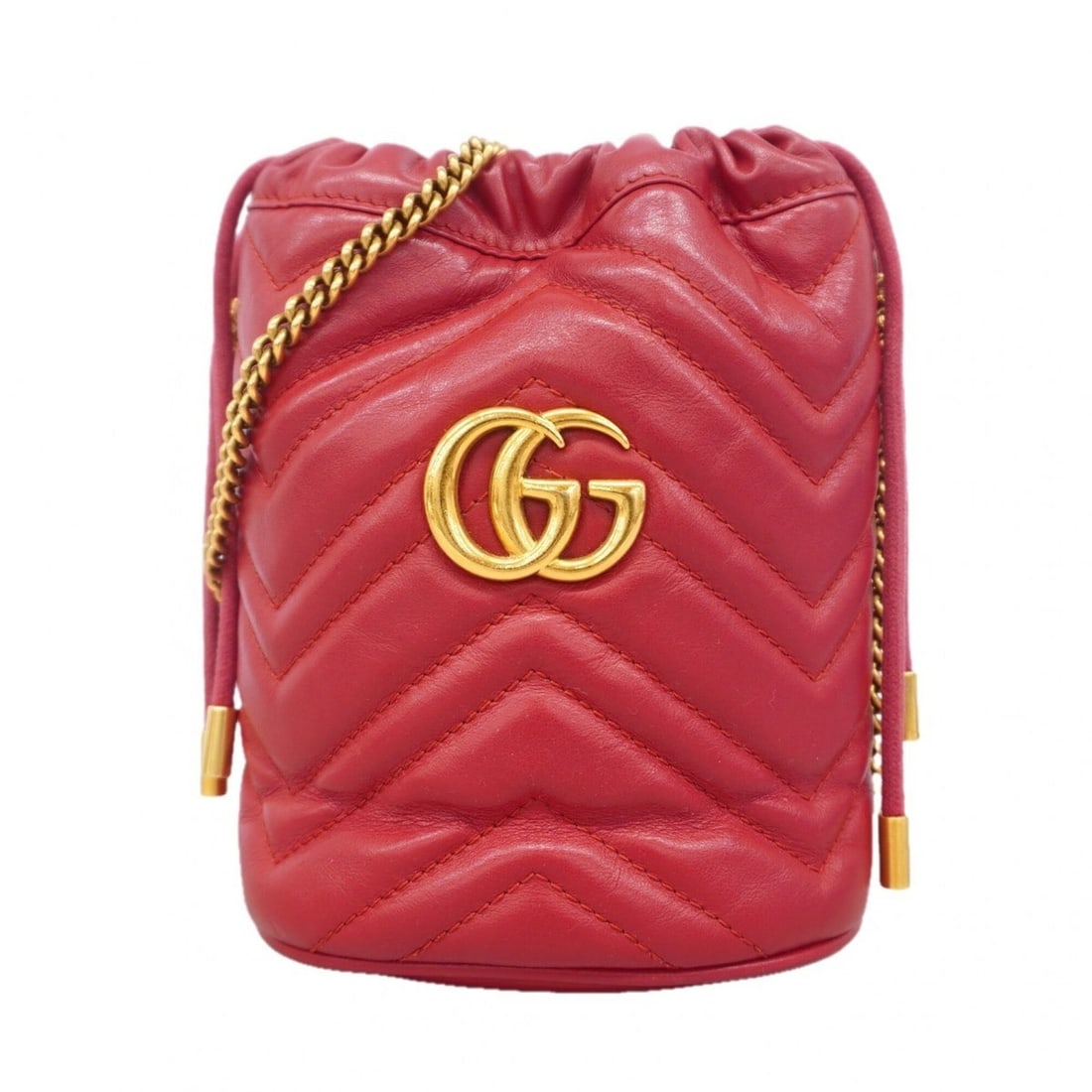 Gucci GG Marmont Shoulder Bag 575163 Leather Red Women's: --- Catalog ---Category: SizeSize (HxWxD): 17cm x 13cm x 10cm / 6.69'' x 5.11'' x 3.93''Category: DesignType: Shoulder bagColor: Red colorGender: WomenMaterial: Leather Hardware Color: GoldCategory: G