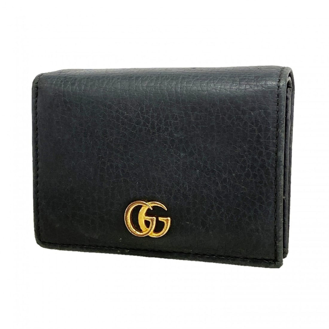 Gucci GG Marmont Wallet 456126 Leather Black Women's: --- Catalog ---Category: SizeSize (HxWxD): 8cm x 11cm x 3cm / 3.14'' x 4.33'' x 1.18''Category: DesignType: Wallet (bi-fold)Color: BlackGender: WomenMaterial: Leather Category: GeneralMPN: 456126Brand