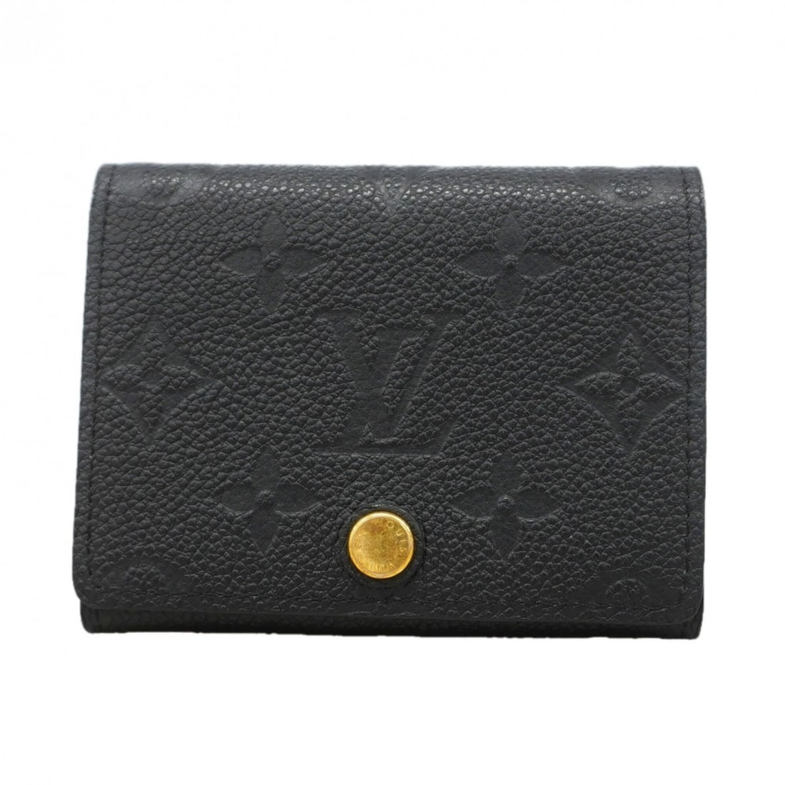 Louis Vuitton Business Card Holder/Card Case, Monogram Empreinte, Enveloppe Carte de Visite, M27908,: --- Catalog ---Category: DesignType: Card caseColor: NoirGender: WomenCategory: GeneralMPN: M27908Brand: Louis VuittonCategory: Physical PropertiesSize (HxWxD): 8.5cm x 10.5cm x 1.5cm / 3.34'' x 4.13'