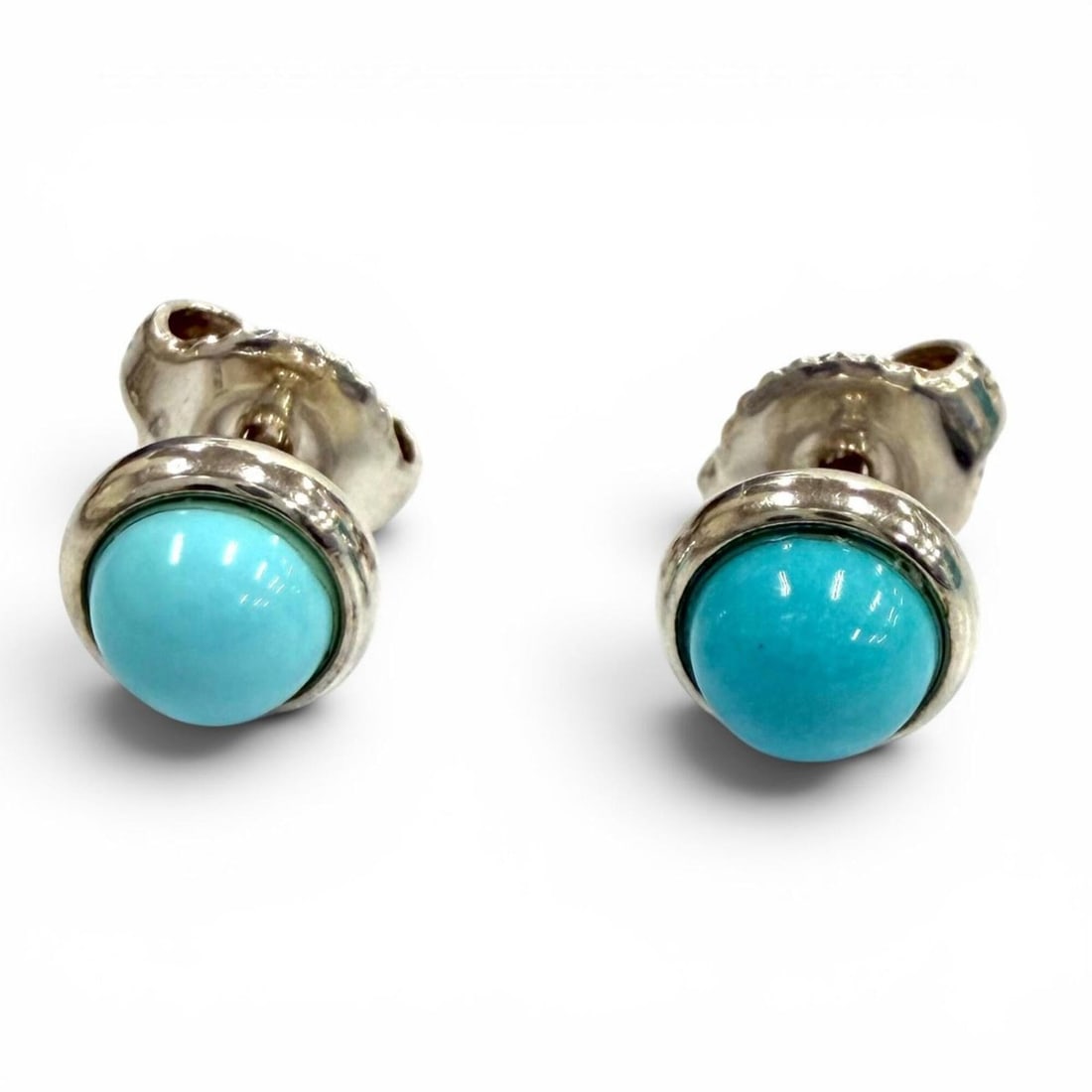 TIFFANY&Co. Tiffany & Co. Elsa Peretti Cabochon by the Yard Earrings, AG925, Turquoise Blue Silver,: --- Catalog ---Category: DesignType: Stud earringsColor: Blue, SilverStone: TurquoiseGender: WomenMaterial: Silver 925Category: GeneralBrand: Tiffany--- Item List ---Section: ConditionRanking: Rank A 