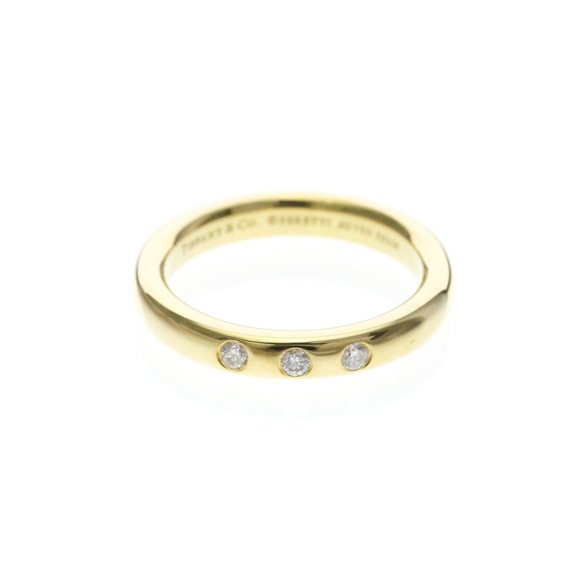 Tiffany & Co. Stacking Band Ring, 3PD Yellow Gold, Condition Rank A, Weight: 3.7g: --- Catalog ---Category: Category: SizeWeight: 3.7g / 0.13oz.Category: GeneralBrand: Tiffany--- Item List ---Section: ShippingTotal Weight: 120g / 4.23oz.Section: ConditionRanking: Rank A Used - A few