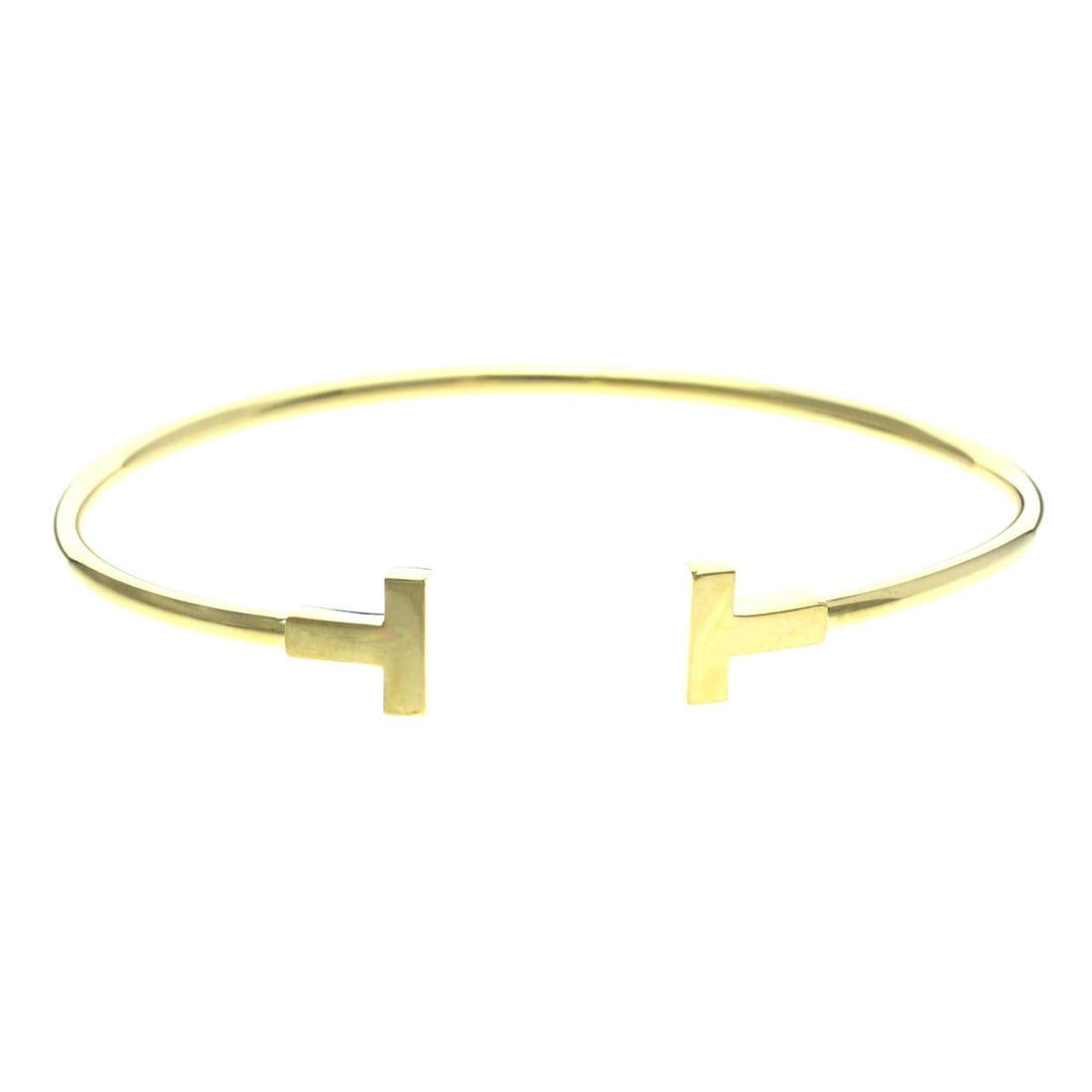 Tiffany Tiffany T Wire Bracelet Yellow Gold (18K) No Stone Bangle Gold (1 of 10)