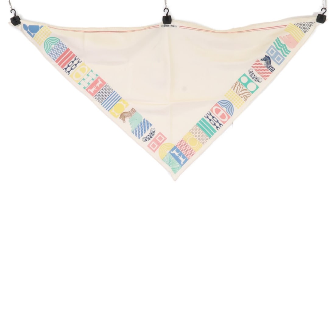 HERMES H884127S 01 Pointe Brodet Twilly au Block Silk Scarf/Muffler Ivoire Multicolor Women's: --- Catalog ---Category: SizeSize (LxW): 1.15m x 58cm / 45.66'' x 22.83''Category: DesignType: ScarfColor: Multi-colorGender: WomenMaterial: Silk Category: GeneralBrand: Hermes--- Item List ---Section