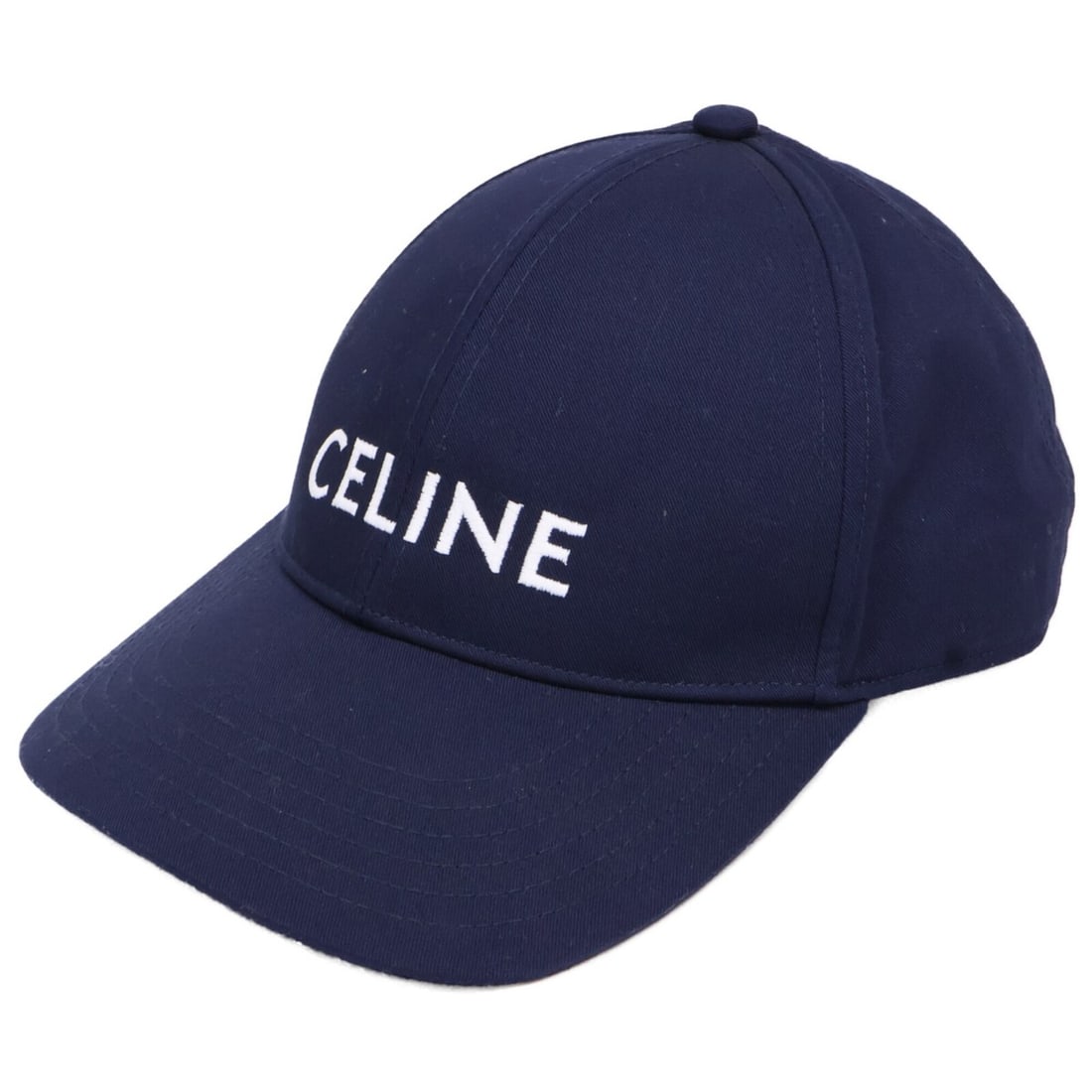 CELINE 2AUA1242N Logo Embroidered Baseball Cap, Hat, Size M, Navy, Men's: --- Catalog ---Category: DesignType: Baseball capColor: NavyGender: MenMaterial: Polyester Category: GeneralBrand: CelineCategory: MeasurementsCircumference: 61cm / 24.01''--- Item List ---Section: Co