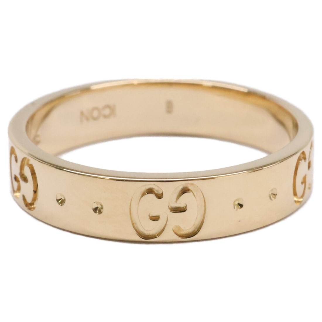 GUCCI (Gucci) Refurbished 18K GG Icon Slim Ring, Yellow Gold, Women's: --- Catalog ---Category: SizeJP Size: 10US Size: 5.5Category: DesignType: Band ringColor: Yellow goldGender: WomenMaterial: Yellow gold (18K)Category: GeneralBrand: Gucci--- Item List ---Section: Cond