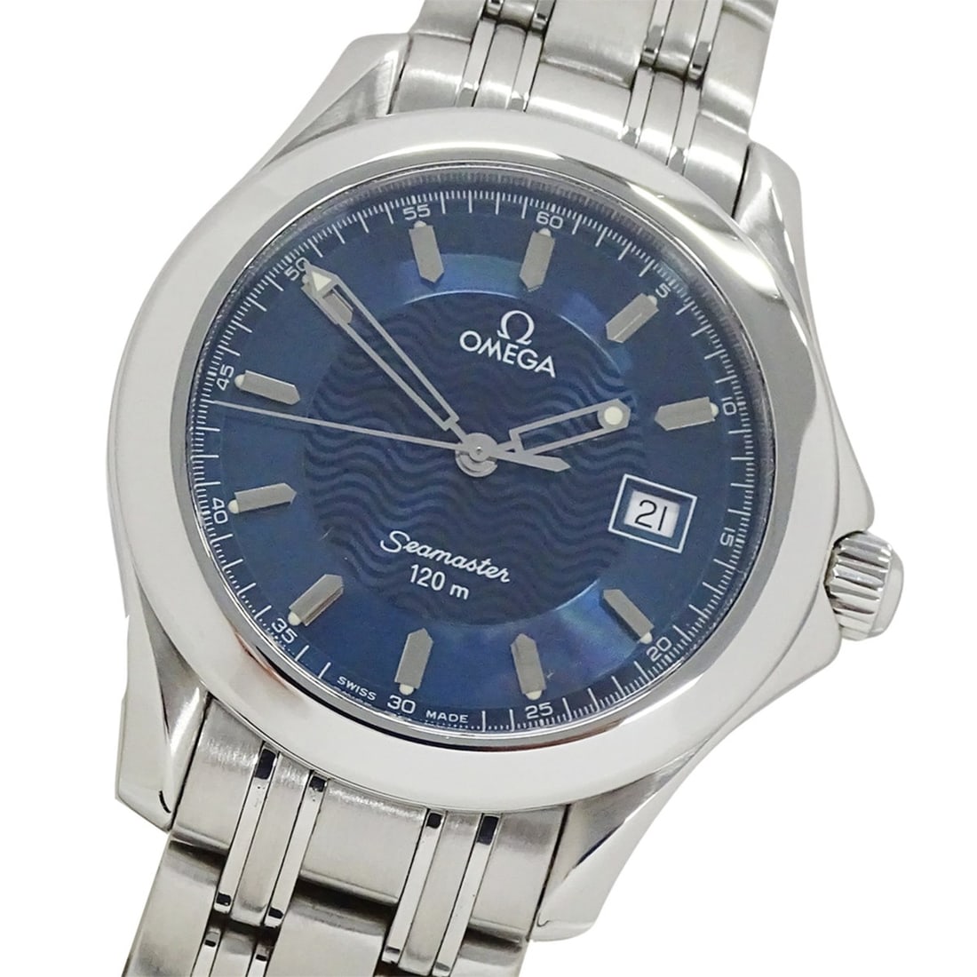 Omega Seamaster 2511.81 Men's Watch, Brand Name, 120m Water Resistant, Date, Quartz Movement,: --- Catalog ---Category: SizeWrist Size: 18.5cm / 7.28''Case Diameter: 36mm / 1.42''Category: DesignType: WristwatchGender: MenColor (Dial): BlueMaterial (Band): Stainless steelMaterial (Case): Stainl