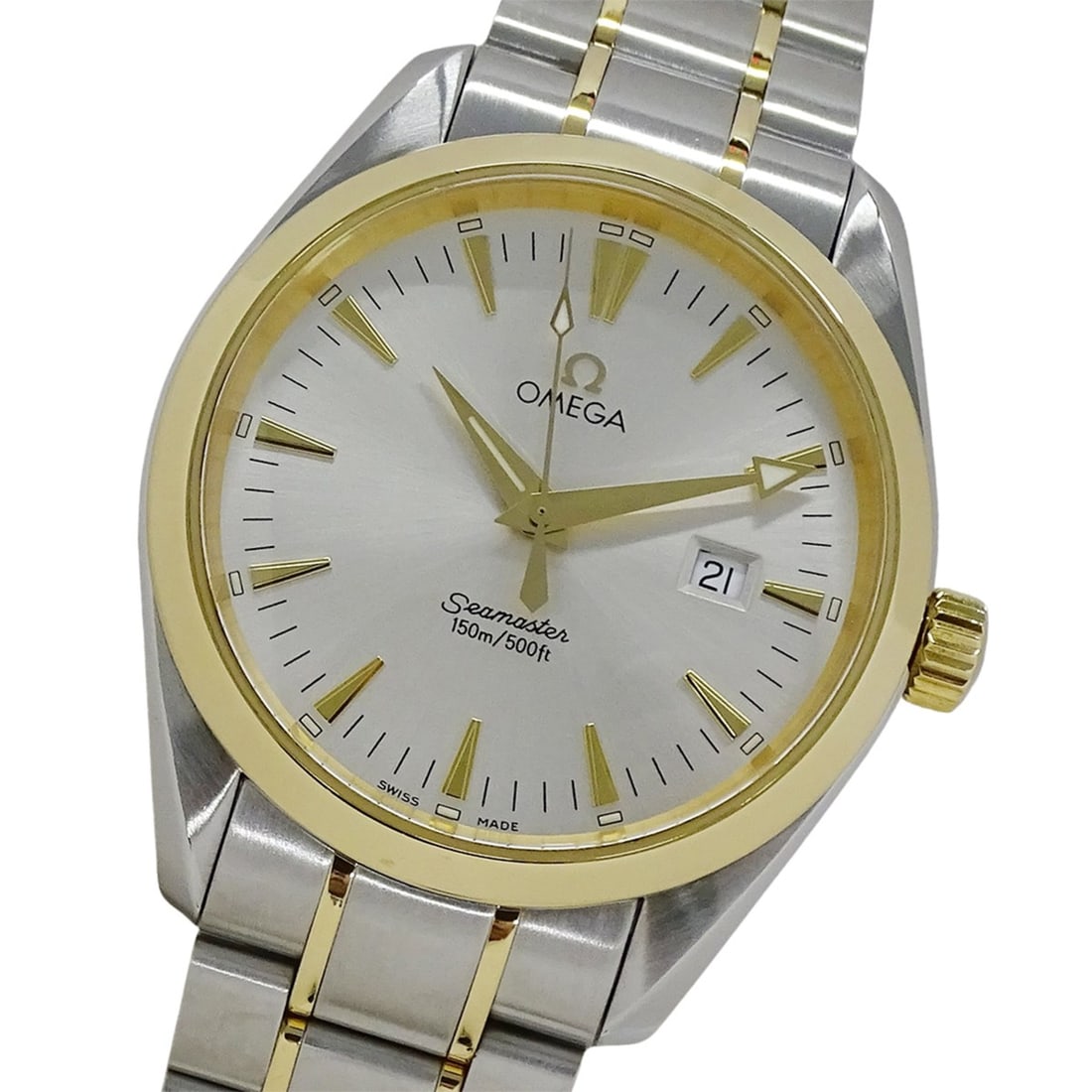 Omega Seamaster Aqua Terra 2317.30 Men's Watch, Brand Name, Date, Quartz, Stainless Steel (SS), Gold (1 of 12)