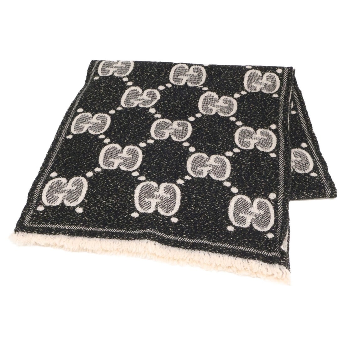 GUCCI 598993 GG Logo Reversible Stole/Scarf, Black, Women's: --- Catalog ---Category: SizeSize (LxW): 1.8m x 45cm / 70.86'' x 17.71''Category: DesignType: StoleColor: BlackGender: WomenCategory: GeneralBrand: Gucci--- Item List ---Section: ConditionRanking: Ran