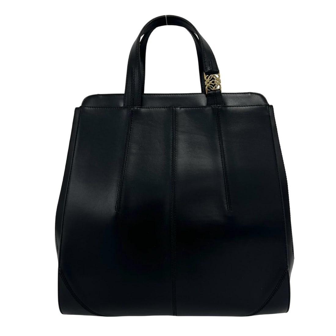 LOEWE (Loewe) Anagram Logo Motif Leather Tote Bag/Handbag, A4 Size, Black, 32093: --- Catalog ---Category: SizeSize (HxWxD): 35cm x 35cm x 10cm / 13.77'' x 13.77'' x 3.93''Category: DesignType: Tote bagColor: BlackGender: WomenMaterial: Leather Category: GeneralBrand: Loewe--- Item