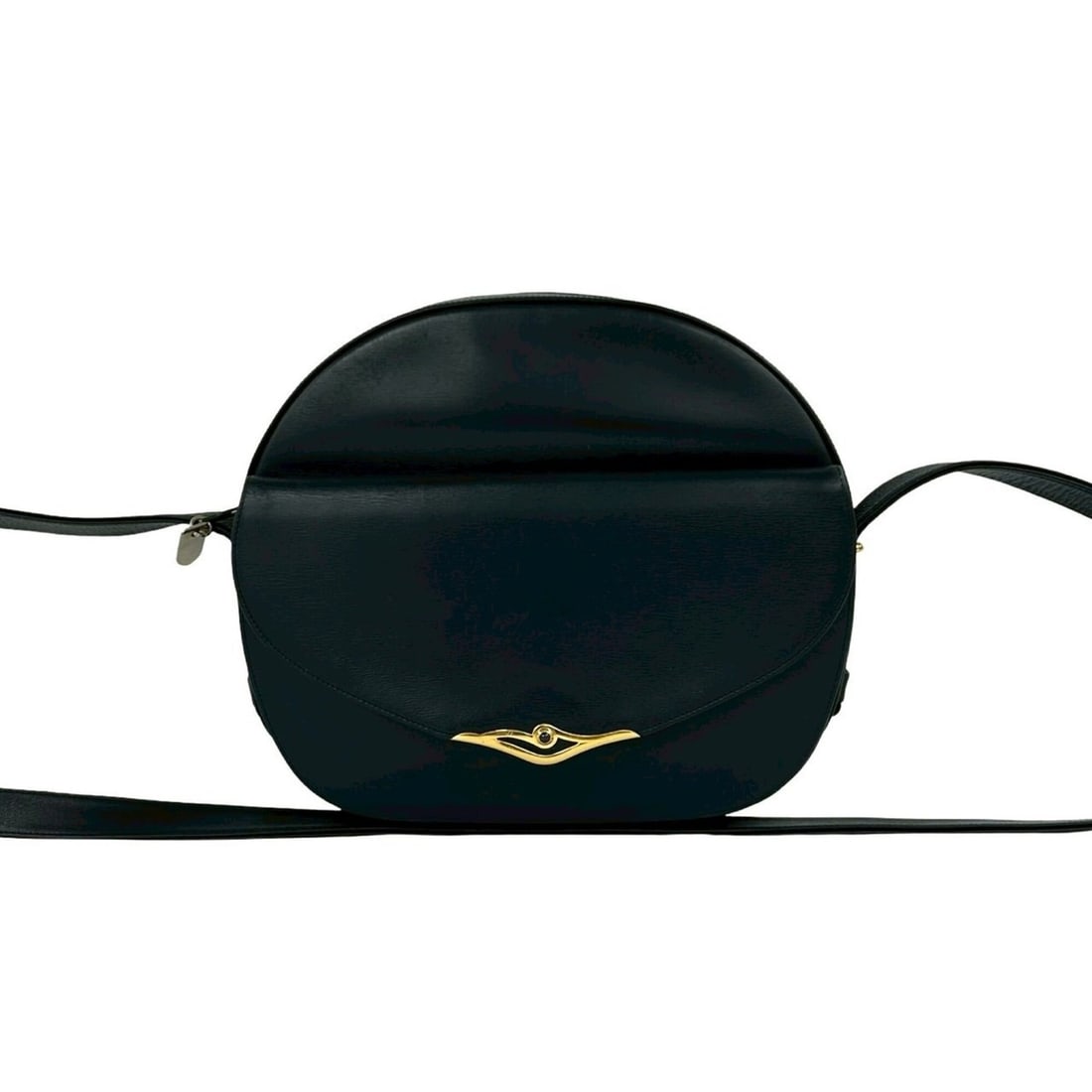 CARTIER Cartier Sapphire Line Leather Mini Shoulder Bag, Sacoche, Pouch, Black 35194: --- Catalog ---Category: SizeSize (HxWxD): 19.5cm x 22cm x 5.5cm / 7.67'' x 8.66'' x 2.16''Category: DesignType: Pochette, Shoulder bagColor: BlackGender: WomenMaterial: Leather Category: GeneralBrand
