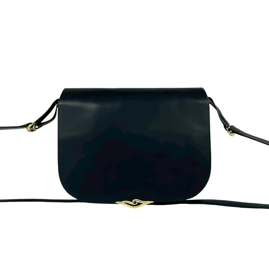 CARTIER Vintage Sapphire Line Leather Shoulder Bag/Sacoche/Pochette, Navy, 16353: --- Catalog ---Category: SizeSize (HxWxD): 17cm x 21cm x 2.5cm / 6.69'' x 8.26'' x 0.98''Category: DesignType: Pochette, Shoulder bagColor: NavyGender: WomenMaterial: Leather Category: GeneralBrand: C