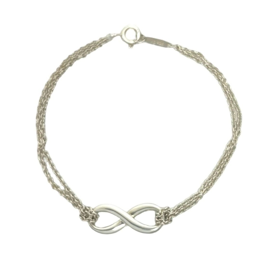 TIFFANY&Co. Tiffany Vintage Infinity Bracelet, Sterling Silver 925 Chain Accessory, Silver, Item: --- Catalog ---Category: SizeLength: 17.2cm / 6.77''Category: DesignType: Charm braceletColor: SilverGender: WomenMaterial: Silver 925Category: GeneralBrand: Tiffany--- Item List ---Section: Condition