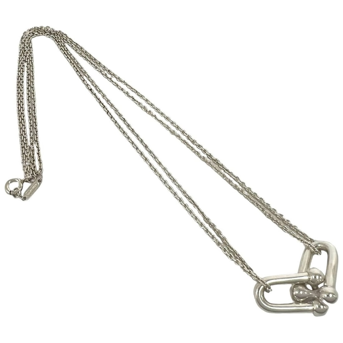 TIFFANY&Co. Tiffany HardWear Double Link Necklace, Sterling Silver 925, Accessory, Item Number 57563 (1 of 17)