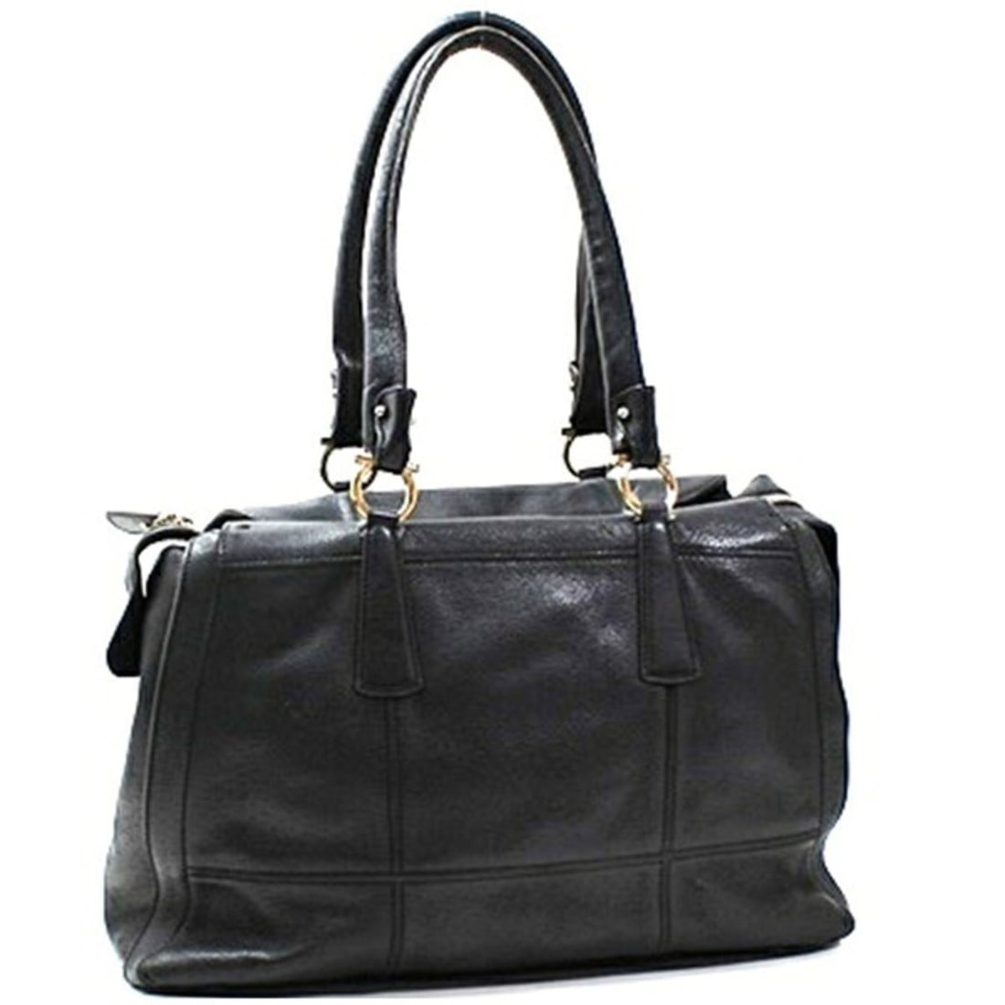 Salvatore Ferragamo Leather Tote Bag, Navy, for Women, Fits A4 Size: --- Catalog ---Category: SizeSize (HxWxD): 25cm x 40cm x 15cm / 9.84'' x 15.74'' x 5.9''Category: DesignType: Tote bagColor: Light brown, NavyGender: Men,WomenMaterial: Leather Category: GeneralBrand: