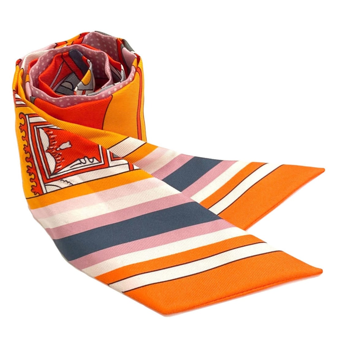 Hermes Twilly Scarf Muffler Silk Women's HERMES (1 of 20)