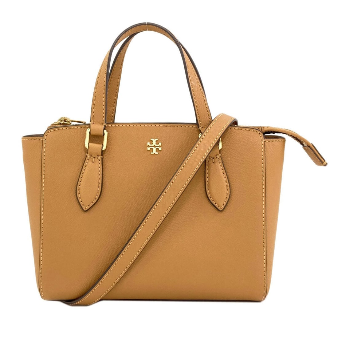 Tory Burch Emerson Mini Top Zip Tote 2-Way Handbag Leather Women's: --- Catalog ---Category: SizeSize (HxWxD): 17cm x 26cm x 10.5cm / 6.69'' x 10.23'' x 4.13''Strap Length: 116cm - 132cm / 45.66'' - 51.96''Handle Length: 22cm / 8.66''Category: DesignType: HandbagColor