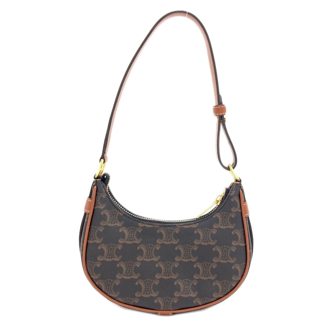 Celine Mini Ava Triomphe Shoulder Bag, PVC, Women's CELINE: --- Catalog ---Category: SizeSize (HxWxD): 8.5cm x 17cm x 4.5cm / 3.34'' x 6.69'' x 1.77''Strap Length: 35cm / 13.77''Category: DesignType: Shoulder bagColor: Dark brownGender: WomenClosure: ZipperMat