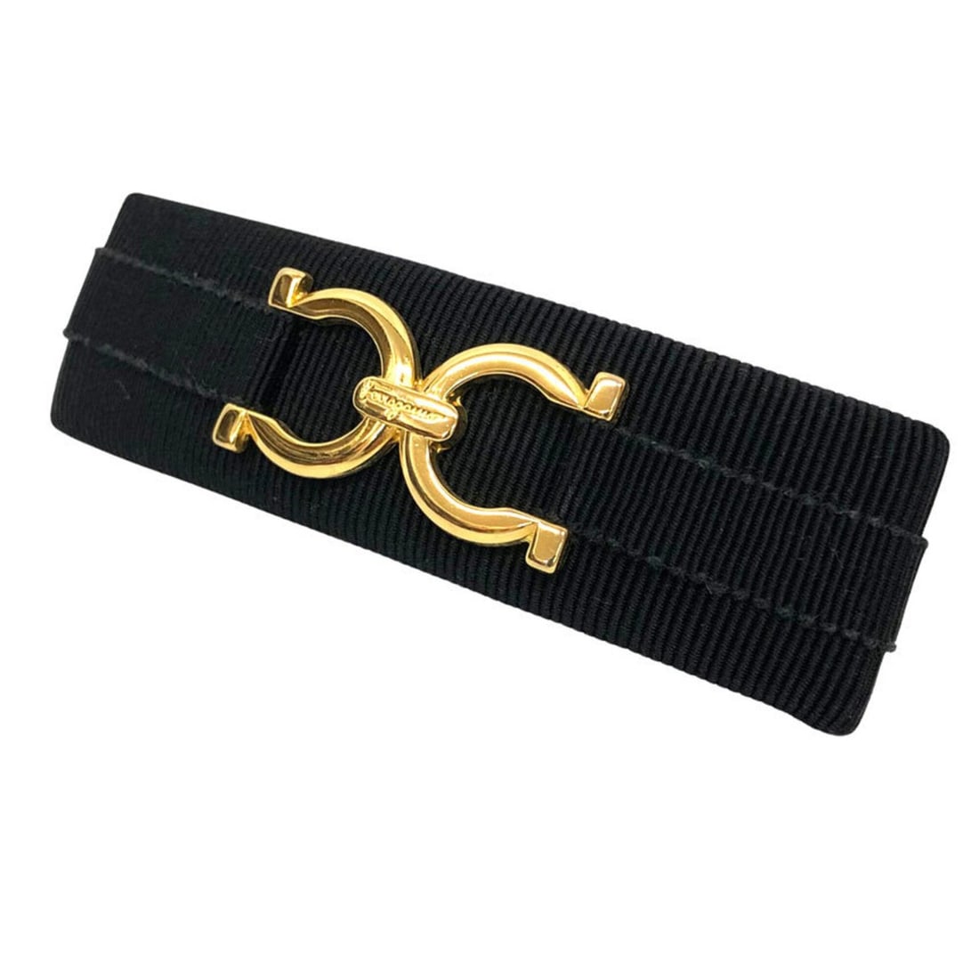 Salvatore Ferragamo Gancini Hair Barrette, Black x Women's: --- Catalog ---Category: SizeSize (LxW): 2.7cm x 9.5cm / 1.06'' x 3.74''Category: DesignType: BarretteColor: BlackGender: WomenCategory: GeneralBrand: Salvatore FerragamoCountry of Origin: Italy--- It