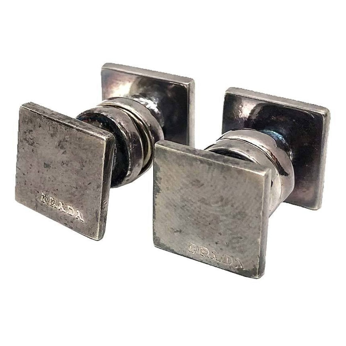 PRADA Cufflinks for Men, Silver (1 of 14)