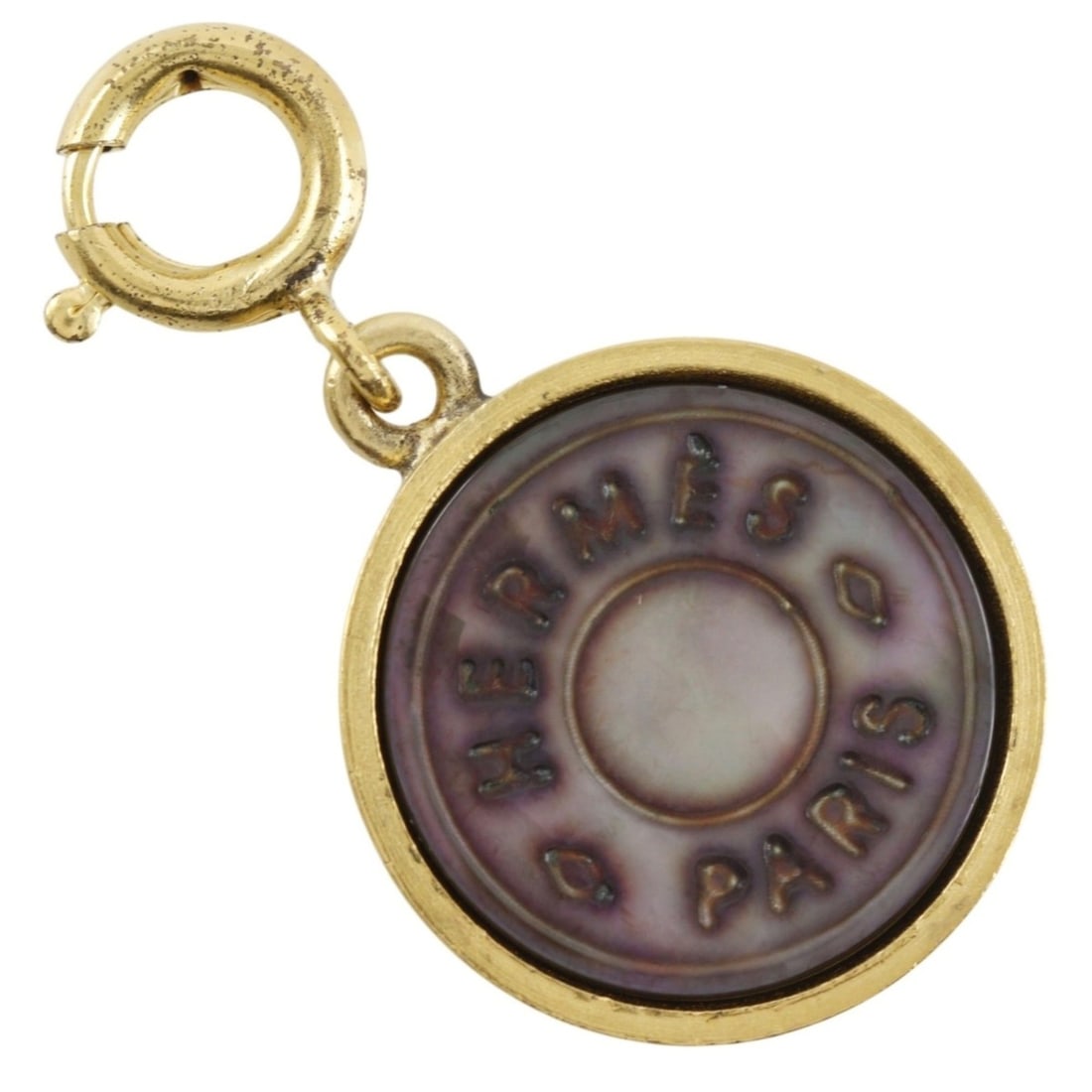 Hermes HERMES Sellier Pendant Top, Black Shell, Gold Plated x Approx. 4.6g, Unisex: --- Catalog ---Category: SizePendant Size: 10.5mm x 10.5mm / 0.41'' x 0.41''Category: DesignGender: Men,WomenMaterial: ShellNecklace Type: PendantCategory: GeneralBrand: Hermes--- Item List ---Section