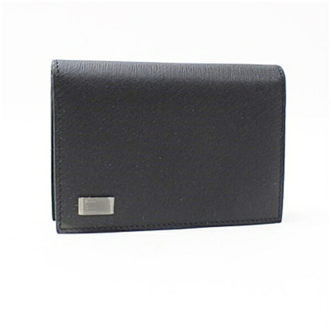 Dunhill Bi-fold Business Card Holder, Black Leather, Men's: --- Catalog ---Category: DesignType: Business card caseColor: BlackGender: Men,WomenMaterial: Leather Category: GeneralBrand: DunhillCategory: Physical PropertiesSize (HxWxD): 8cm x 11cm x 2cm / 3.14'