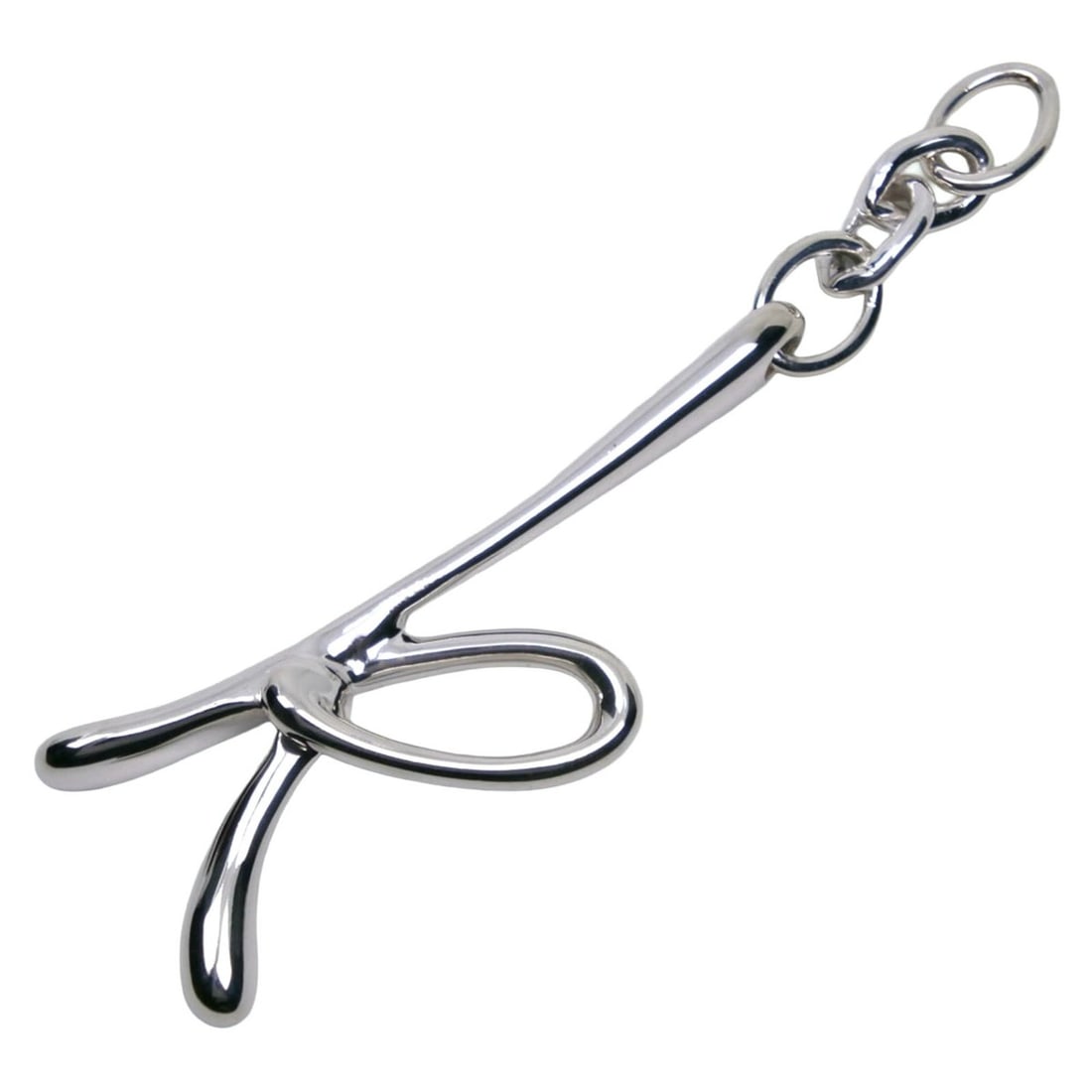Tiffany & Co. Initial K Pendant Top, Sterling Silver 925, Approx. 8.6g, Unisex.: --- Catalog ---Category: SizePendant Size: 48mm x 18mm / 1.88'' x 0.7''Category: DesignGender: Men,WomenMaterial: Silver 925Necklace Type: PendantCategory: GeneralBrand: Tiffany--- Item List ---Sectio