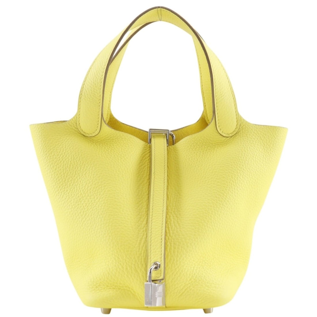 Hermes Picotin Lock 18 PM Handbag, Taurillon Clemence Leather, 2023 Model, Yellow, B (Belt Buckle),: --- Catalog ---Category: SizeSize (HxWxD): 18cm x 18cm x 13cm / 7.08'' x 7.08'' x 5.11''Category: DesignType: HandbagGender: WomenMaterial: Taurillon clemence leather Category: GeneralBrand: Hermes---