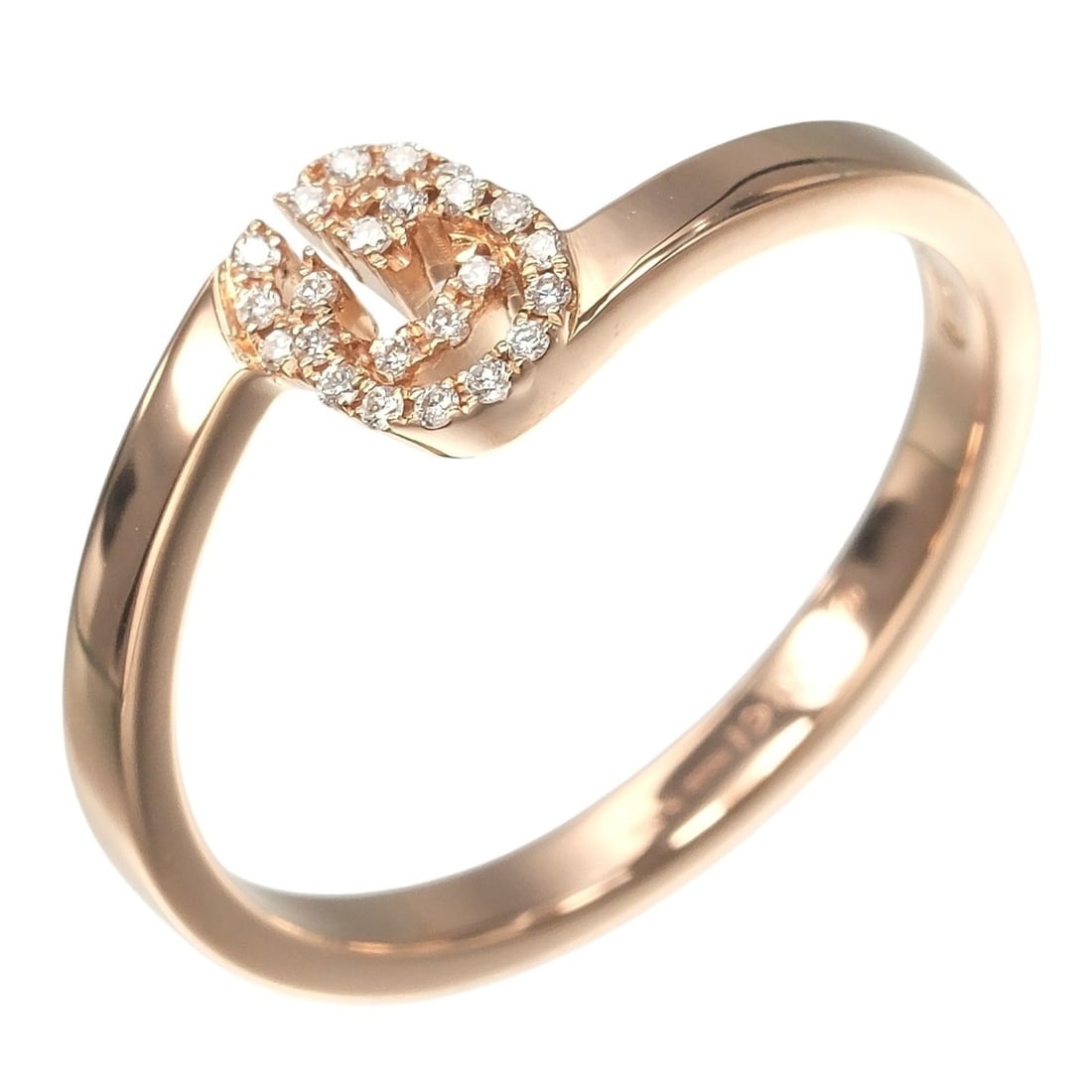 Gucci GG Running Ring, Size 11.5, 18K Pink Gold, Diamond, Approx. 2.37g, GUCCI: --- Catalog ---Category: SizeJP Size: 11.5US Size: 6Category: DesignType: Band ringStone: DiamondGender: WomenMaterial: Pink gold (18K)Category: GeneralBrand: Gucci--- Item List ---Section: ConditionR