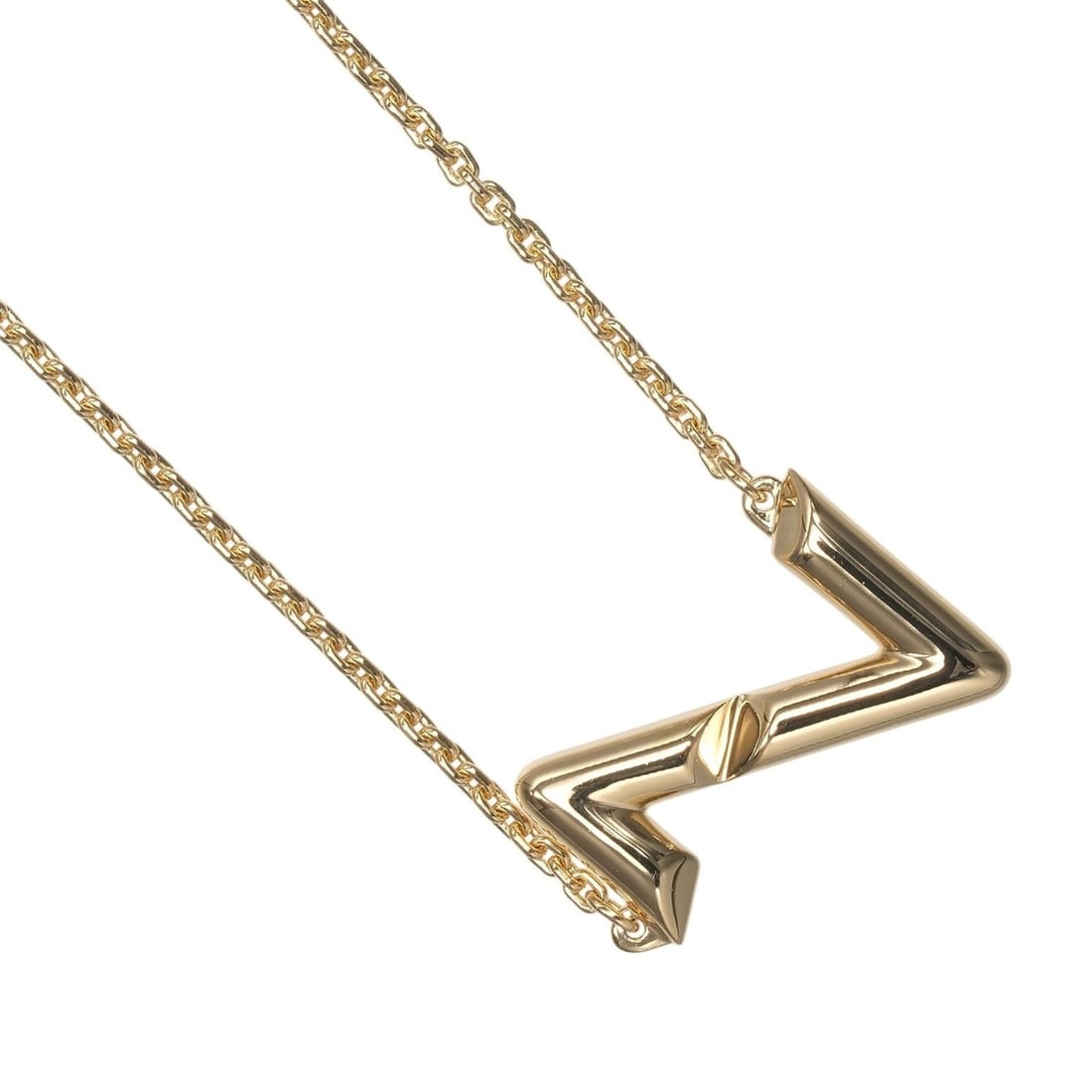 Louis Vuitton Vault Upside Down Necklace Q93868 18KYG Yellow Gold Approx. 5.95g: --- Catalog ---Category: SizePendant Size: 11mm x 16mm / 0.43'' x 0.62''Neck Circumference: 44 cm / 17.32''Category: DesignGender: WomenMaterial: Yellow gold (18K)Necklace Type: NecklaceCategory: Gene
