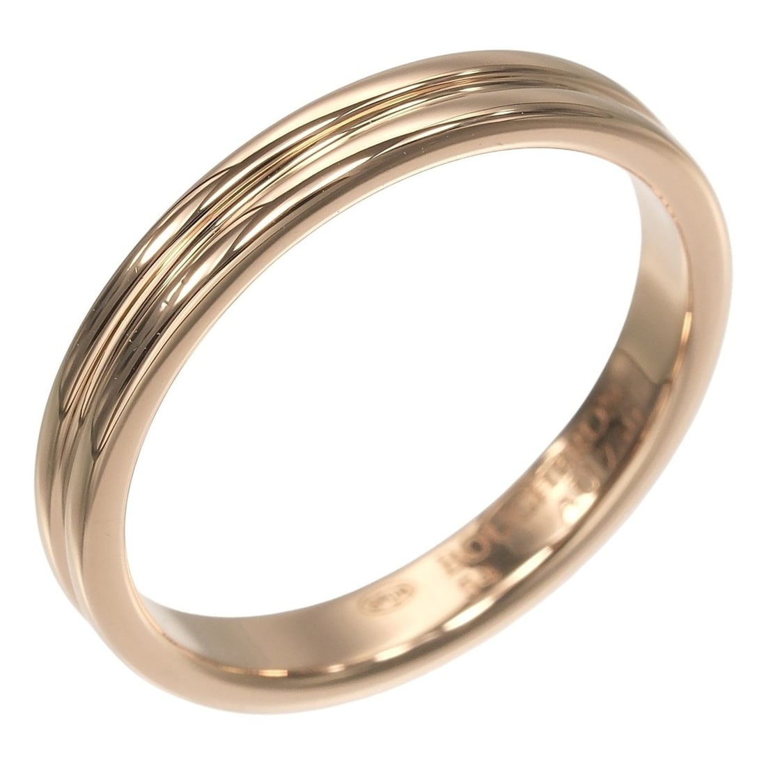Boucheron Godron Ring, Size 13.5, 18KPG Pink Gold, Approx. 3.61g: --- Catalog ---Category: SizeUS Size: 7Brand Size: 54Category: DesignType: Band ringGender: WomenMaterial: Pink gold (18K)Category: GeneralBrand: Boucheron--- Item List ---Section: ConditionRanking: R