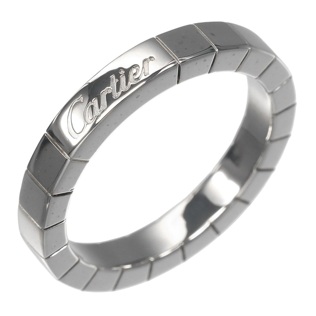Cartier Lanieres Ring, Size 11.5, Approx. 6.13g, 18K White Gold (18KWG): --- Catalog ---Category: SizeUS Size: 6.5Brand Size: 52Category: DesignType: Band ringGender: WomenMaterial: White gold (18K)Category: GeneralBrand: Cartier--- Item List ---Section: ConditionRanking: 