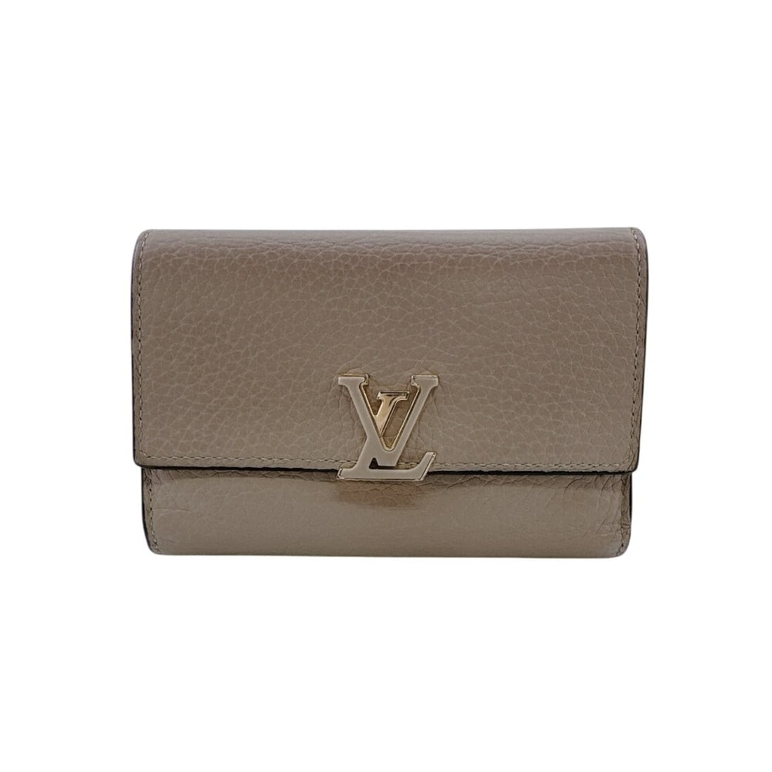 LOUIS VUITTON M62159 Portefeuille Capucines Compact Tri-fold Wallet, Beige: --- Catalog ---Category: SizeSize (HxWxD): 10cm x 13cm / 3.93'' x 5.11''Category: DesignType: Wallet (tri-fold)Color: BeigeGender: WomenCategory: GeneralMPN: M62159Brand: Louis Vuitton--- Item List --