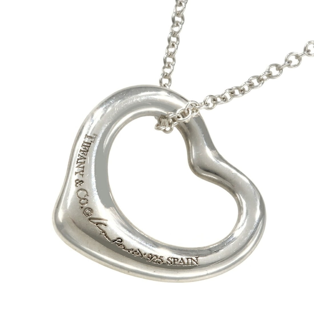 Tiffany & Co. Heart Necklace, approximately 2.9g, SV925 Sterling Silver: --- Catalog ---Category: SizePendant Size: 1.4mm x 1.6mm / 0.05'' x 0.06''Neck Circumference: 41 cm / 16.14''Category: DesignColor: SilverGender: WomenMaterial: Silver 925Necklace Type: NecklaceCatego