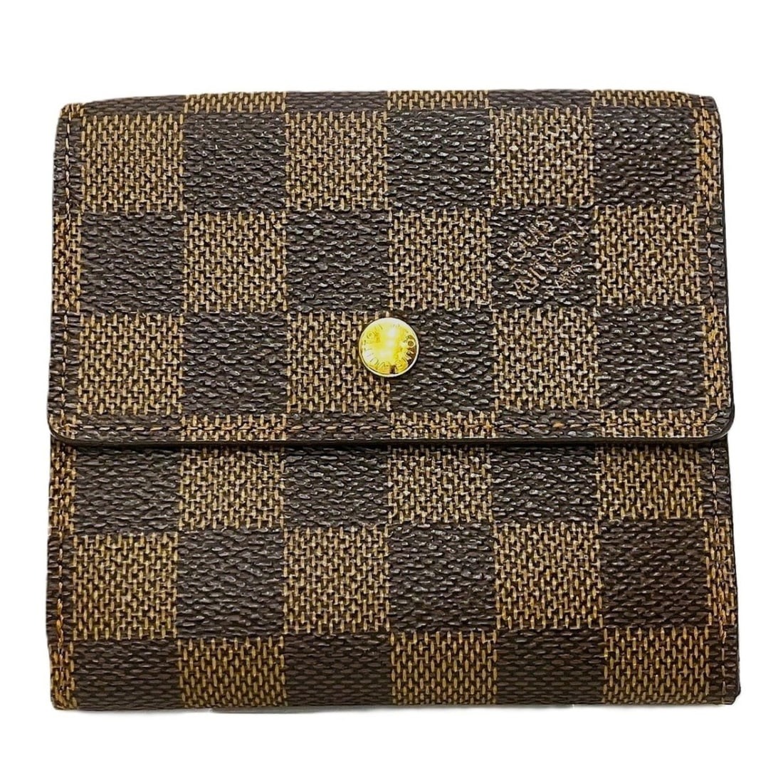 Louis Vuitton Portefeuille Elise Tri-fold Wallet, Damier Ebene Leather, N61654: --- Catalog ---Category: SizeSize (HxWxD): 10cm x 11cm x 2.5cm / 3.93'' x 4.33'' x 0.98''Category: DesignType: Wallet (tri-fold)Color: BrownGender: WomenMaterial: PVC , Leather Category: GeneralMPN: N