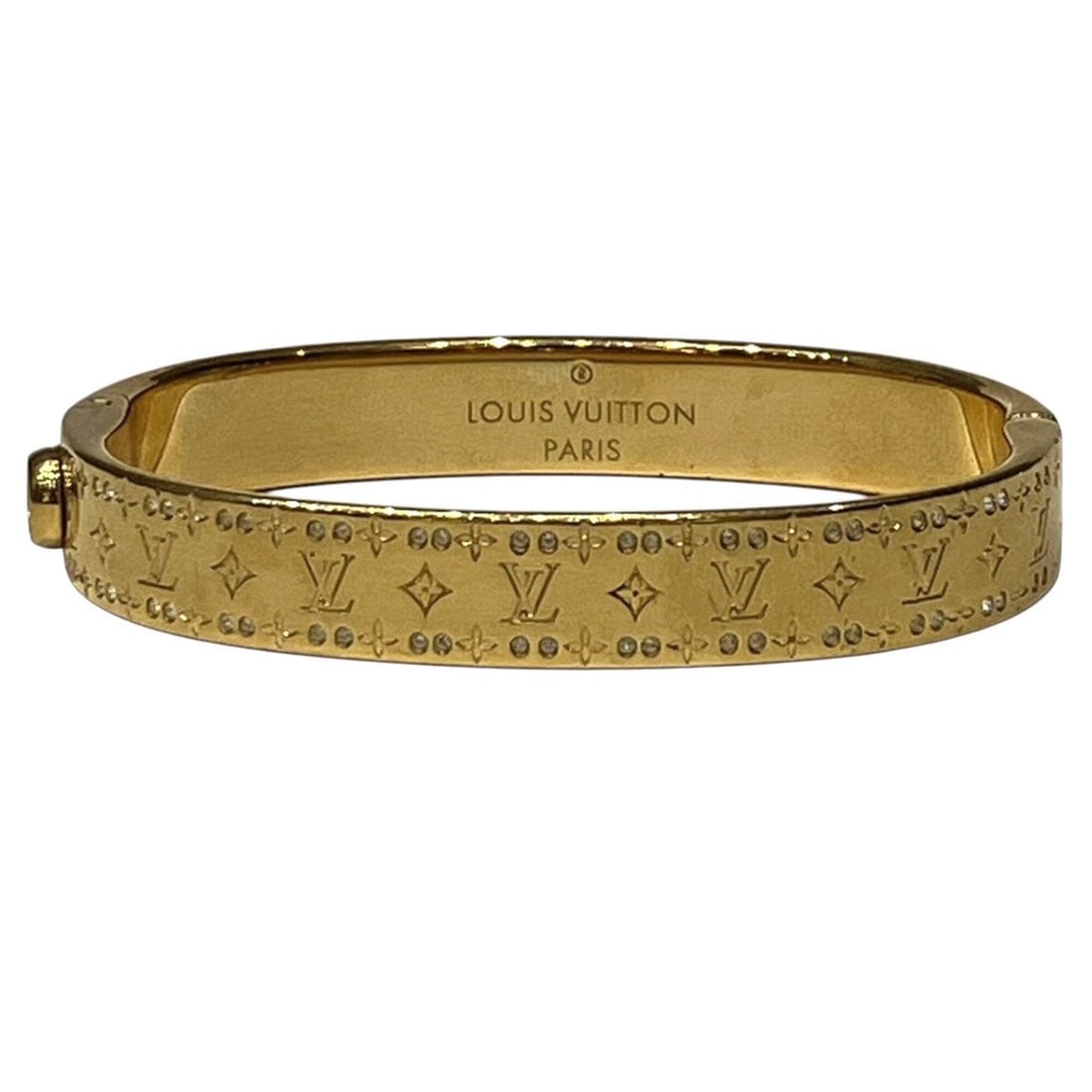 Louis Vuitton Bangle, Monogram, Total Weight 29g, GP M64860: --- Catalog ---Category: SizeLength: 17.5cm / 6.88''Category: DesignColor: MonogramGender: WomenCategory: GeneralMPN: M64860Brand: Louis Vuitton--- Item List ---Section: ConditionRanking: Rank A Used 